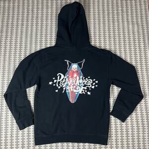 HUF x Pleasures Black Pullover Hoodie Men’s Sz S Preowned